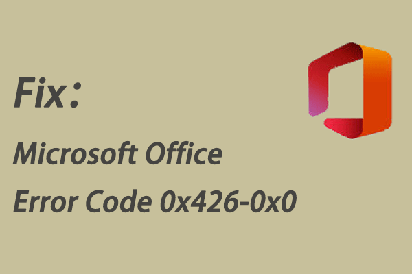 fejlkode 0x426-0x0