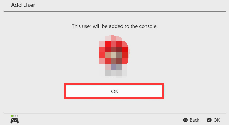 het gebruikersaccount wordt toegevoegd aan de console