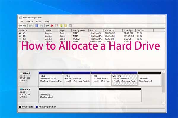 hvordan man tildeler en harddisk