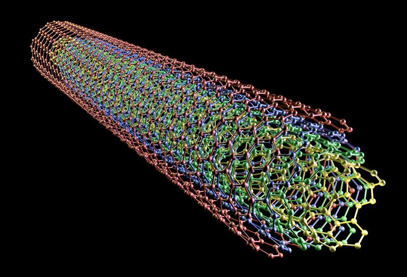 modèle de tubes nanocarbone