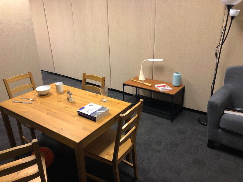 Une vraie salle à manger.