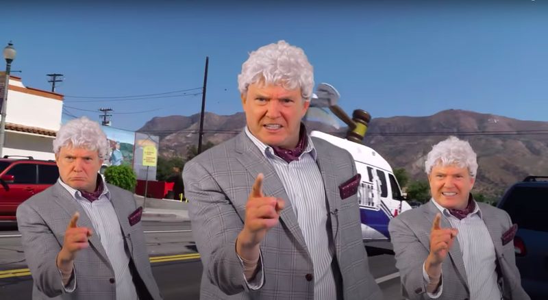 Le personnage de Fred Sassy, ​​dont le visage est un deepfake du président Trump