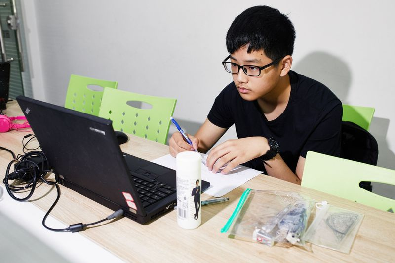 Zhou Yi, étudiante à Squirrel AI