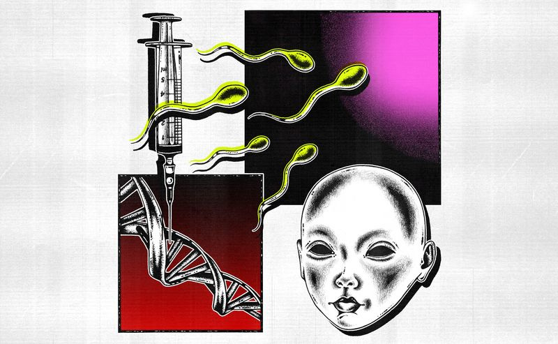 Illustration conceptuelle du bébé designer