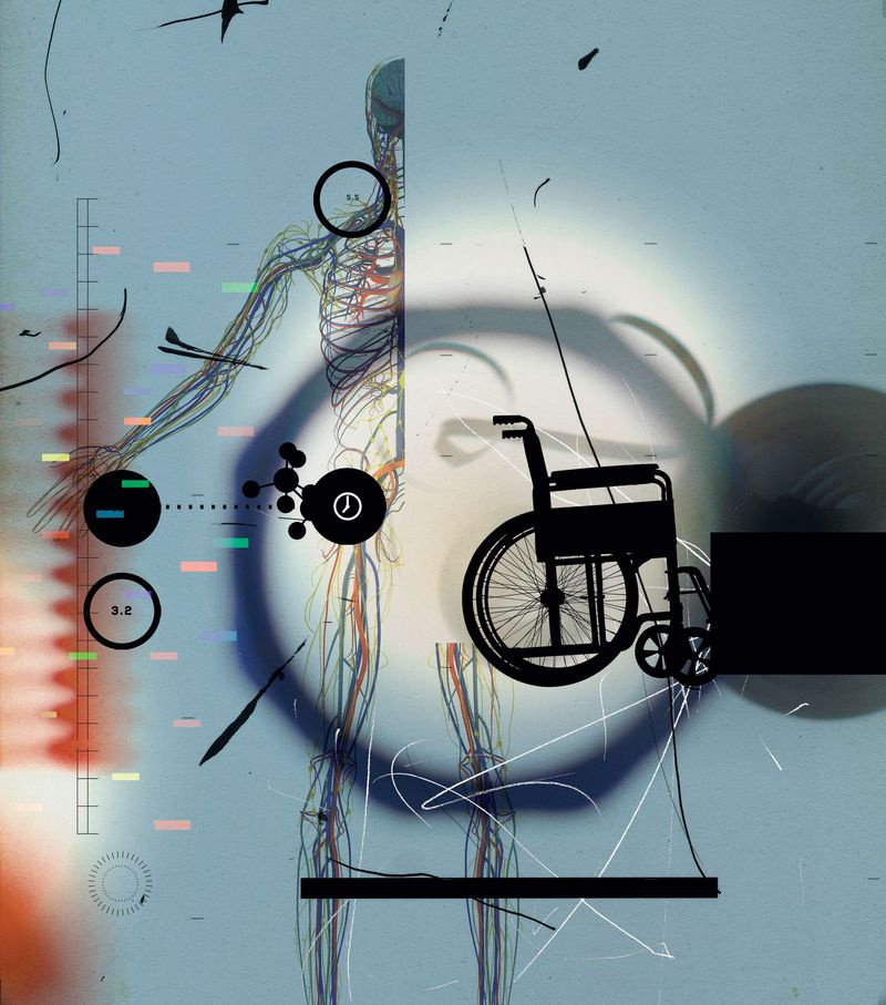 Photo-illustration conceptuelle du vieillissement