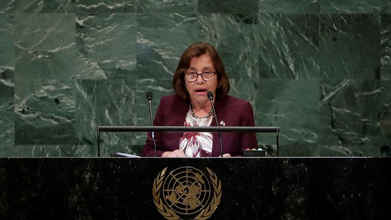 La présidente maréchalaise Hilda Heine s