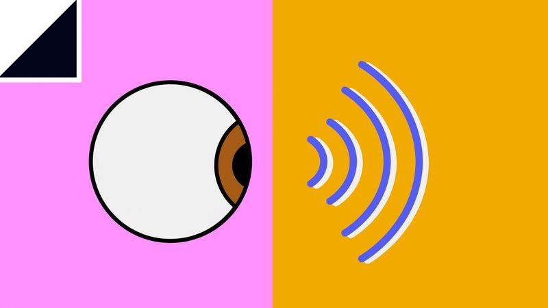 Illustration des Augapfels und des WLAN-Symbols