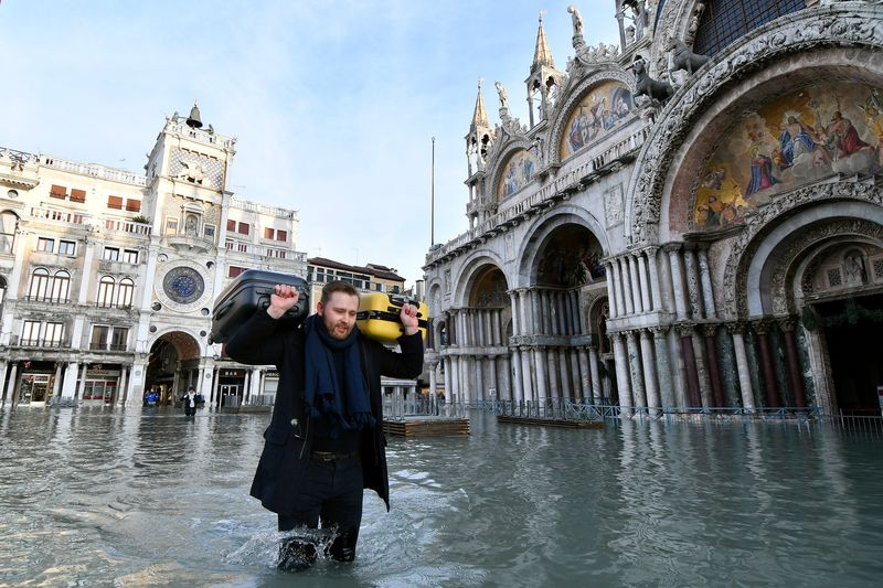 Überschwemmung in San Marco, Venedig