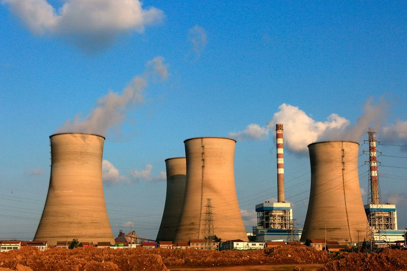 Une centrale électrique au charbon à Huai