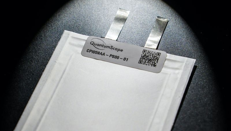 Die einschichtige Festkörper-Lithium-Metall-Batteriezelle von QuantumScape.
