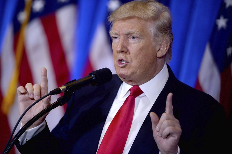 Donald Trump auf dem Podium