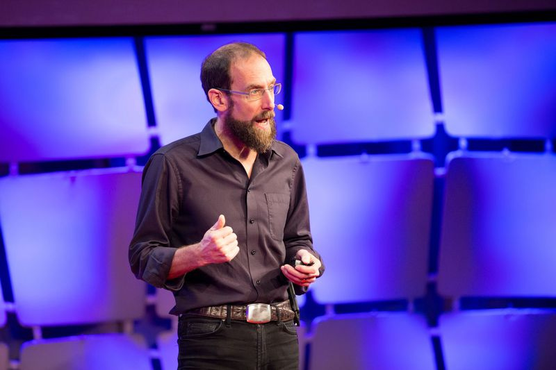 Harvard-Professor David Keith auf der EmTech-Konferenz.