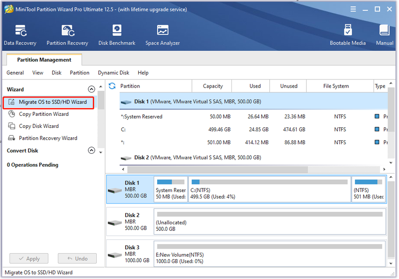 migrere Windows 11 OS ved hjælp af MiniTool Partition Wizard