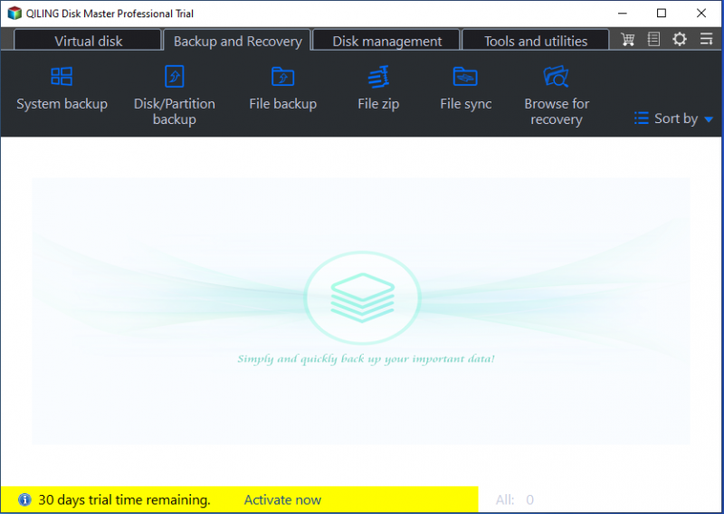 Prova professionale di QILING Disk Master