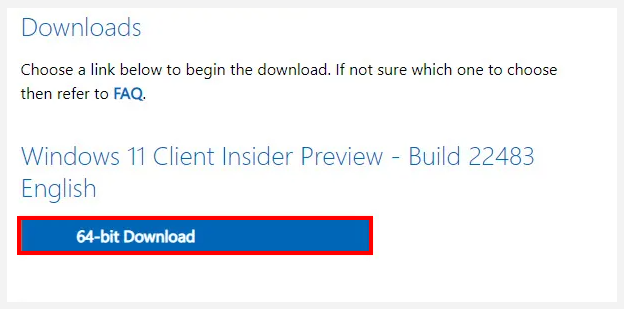 klik på 64 bit download