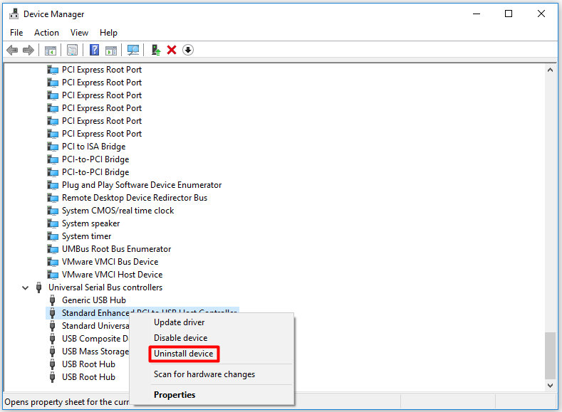 afinstaller alle USB-controllere