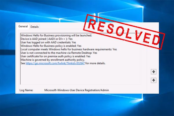 Windows Hello for Business-klargøring vil ikke blive lanceret