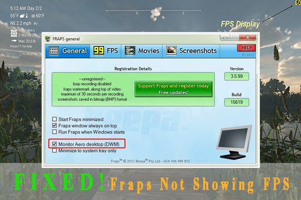 Как исправить Fraps, не показывающий FPS? Вот 4 метода [Клонировать диск]