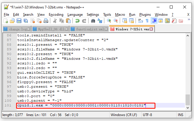 masker CPU-id