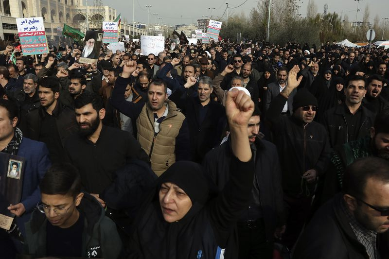 Les manifestants Iran Soleimani