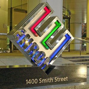 3D logo Enron