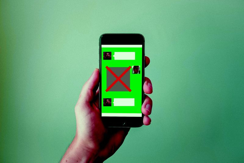 Illustration conceptuelle de la censure des images WeChat