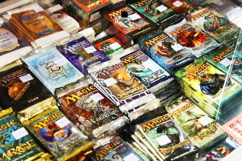 Une image de paquets de cartes à jouer Magic: The Gathering