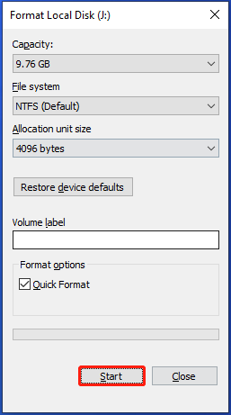   formattare la partizione non formattata