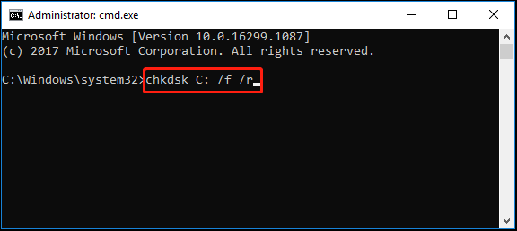 voer CHKDSK uit in de veilige modus