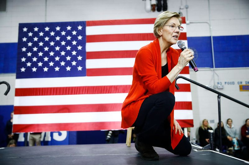 Die demokratische Präsidentschaftskandidatin Sen. Elizabeth Warren bei einer Wahlkampfveranstaltung in Concord, New Hampshire.
