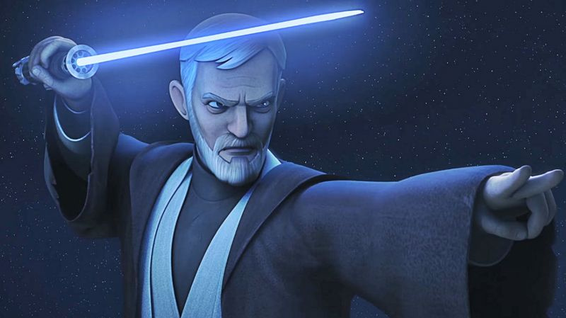 Obi Wan Kenobi optræder i Star Wars Rebels tegnefilm og - igen - dræber Darth Maul, denne gang for altid (formoder vi).