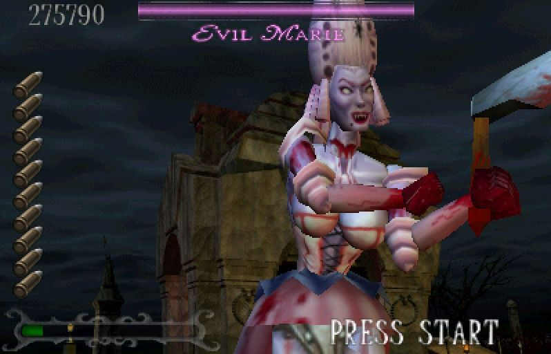 Il macabro Evil Marie, capo della Haunted House. (Fonte immagine: VGJunk)