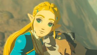 Zelda incontra uno dei suoi soggetti canini.