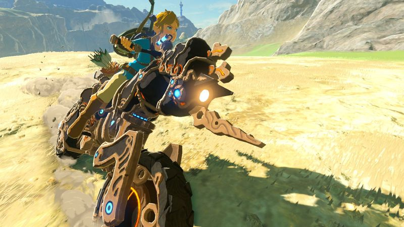 Link cavalca il Master Cycle Zero.