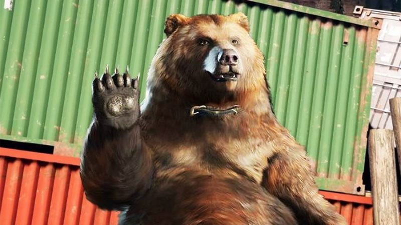 Cheeseburger the Grizzly Bear i Far Cry 5