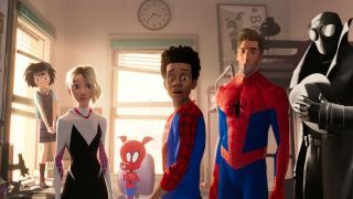 Jeder der Charaktere ist kurz in der Post-Credits-Szene von Spider-Man: Into the Spider-Verse zu sehen