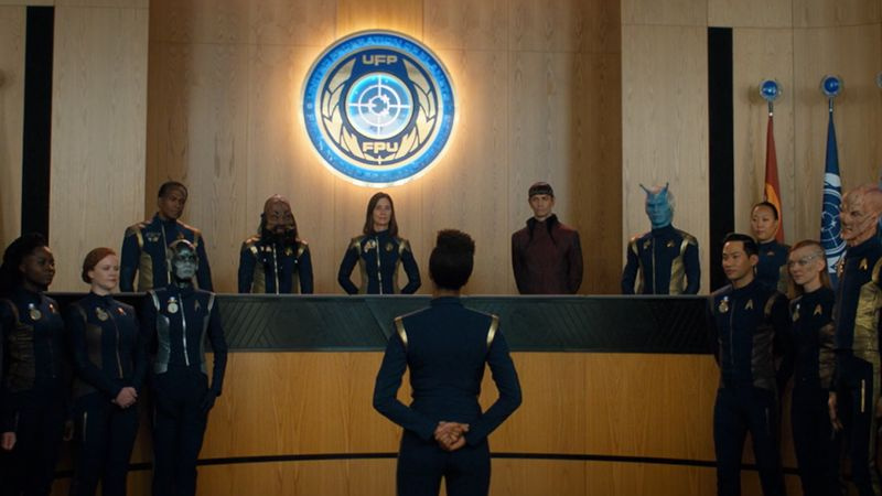 Een afbeelding van het einde van Star Trek Discovery seizoen 1