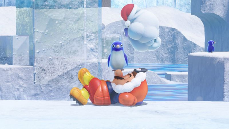 Penguins in Snow Kingdom: un altro simpatico cenno a Super Mario 64.