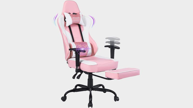 Sedia da gioco rosa Von Racer