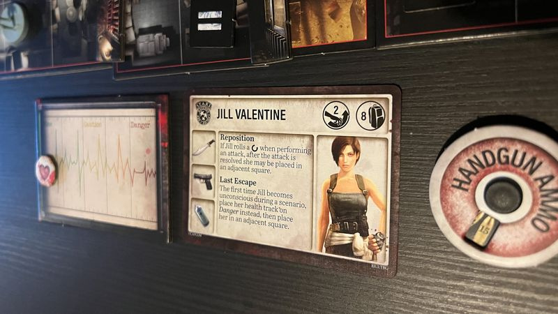 Resident Evil 3: La carta del personaggio del gioco da tavolo