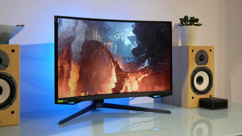 Samsung G7 pelinäyttö