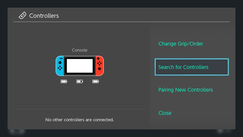 löytää kadonneet Nintendo Switch -ohjaimet