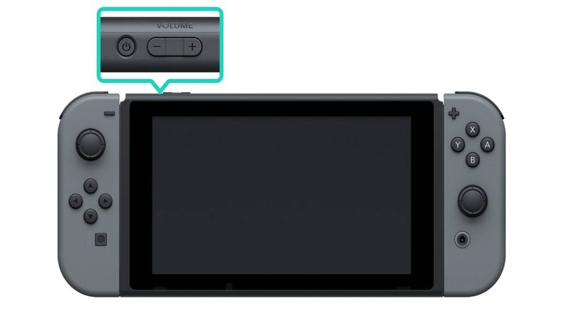 Nintendo kytkimen virtapainike