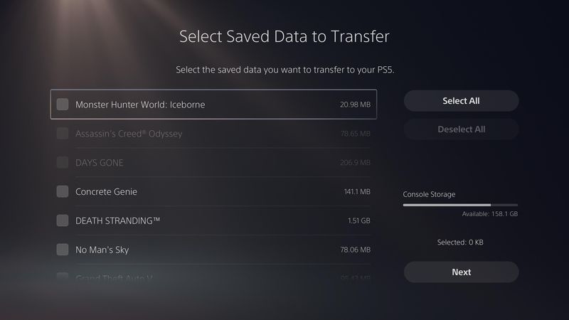 Overfør PS4-spil til PS5