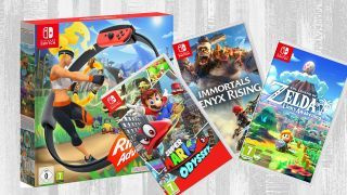 Ring Fit Adventure, Super Mario Odyssey, Zelda: Link