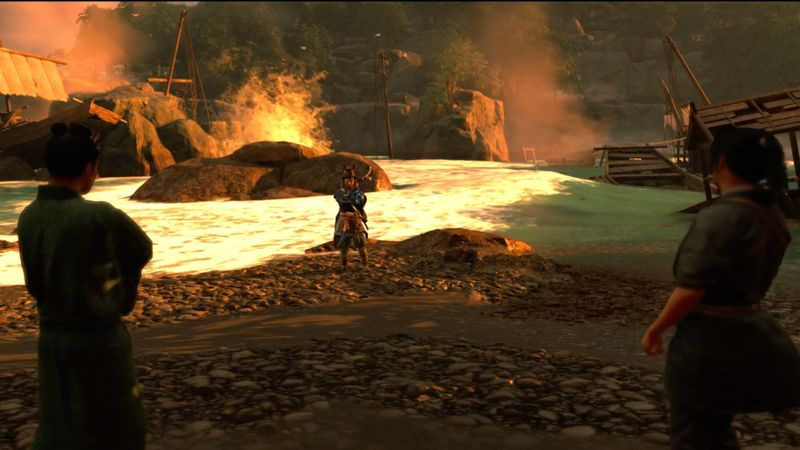 Ghost of Tsushima: Iki Island -hevospanssariopas - Jin potkaistaan ​​leiristä