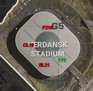 Warzone Stadium keycard deurlocaties