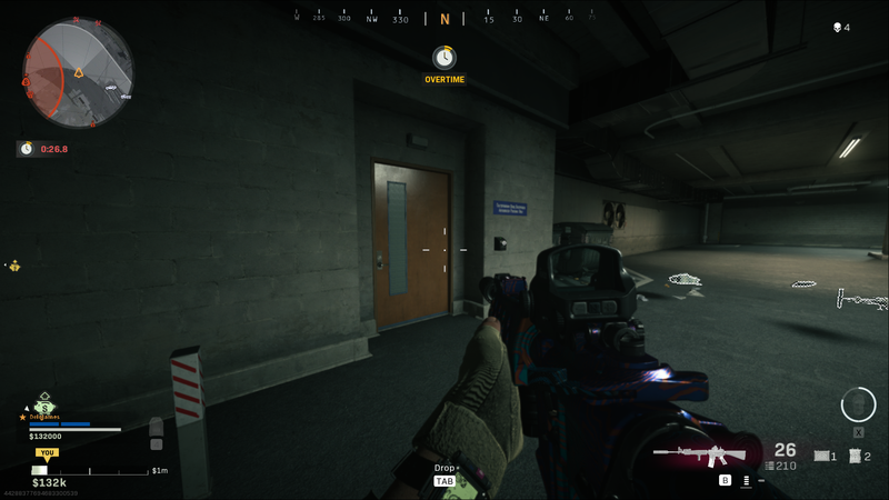 Warzone Stadium-deuren: P216-sleutelkaart