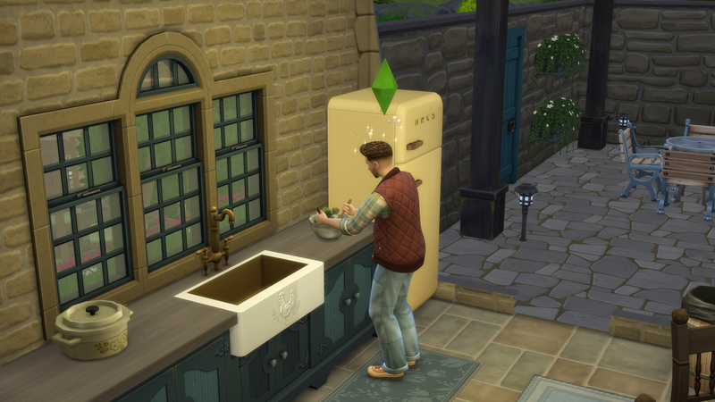 Sims 4 -mökkiasuminen