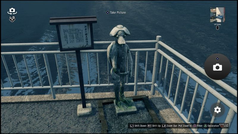 Yakuza som en drage Kappa statuer steder